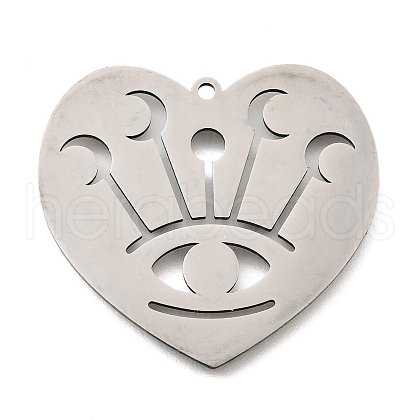 304 Stainless Steel Pendants STAS-S176-06P-1