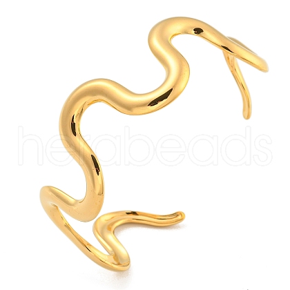 304 Stainless Steel Open Cuff Bangles BJEW-Z065-04G-1