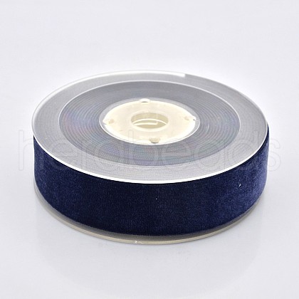 Polyester Velvet Ribbon for Gift Packing and Festival Decoration SRIB-M001-26mm-370-1