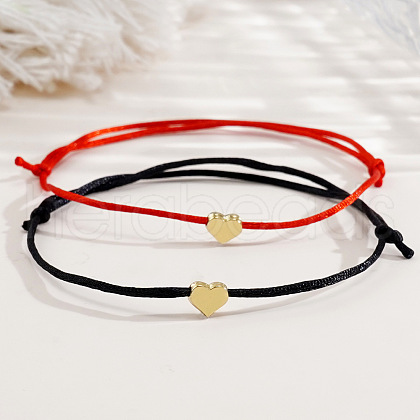 Adjustable Fibre Cord Bracelets RV4258-1-1