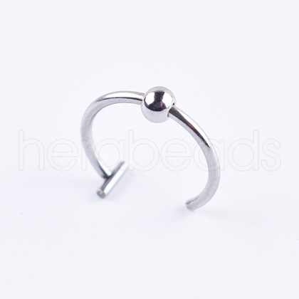 Anti-Tarnish Stainless Steel 18 Gauge Fake Lip Rings Piercing Jewelry WG218DE-08-1