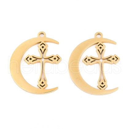304 Stainless Steel Pendants STAS-N108-37G-1