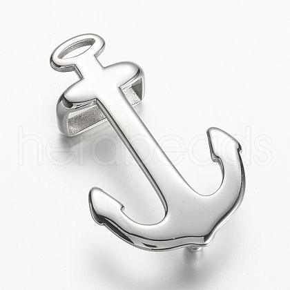 Non-Tarnish 304 Stainless Steel Anchor Hook Clasps STAS-D166-06P-1