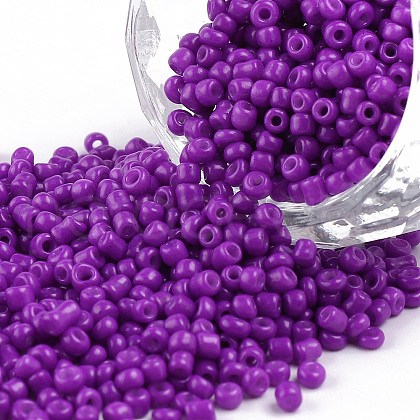 Baking Paint Glass Seed Beads SEED-US0003-2mm-K13-1