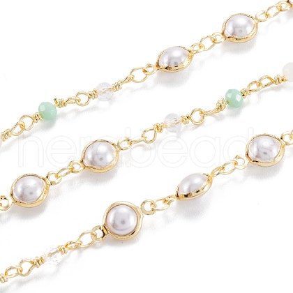 Handmade Brass Beaded Chains CHC-M021-13LG-1