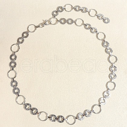 Alloy Ring Link Chain Waist Belly Chains for Women FS-WGC2DCA-02-1