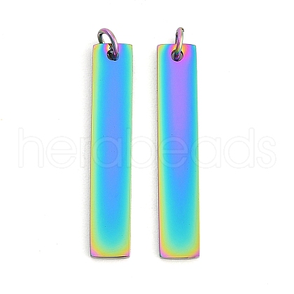Ion Plating(IP) 304 Stainless Steel Pendants STAS-I311-14B-RC-1