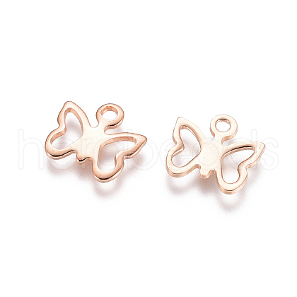304 Stainless Steel Charms STAS-E484-18RG-1