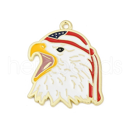 Independence Day Alloy Enamel Pendants ENAM-V001-04C-G-1