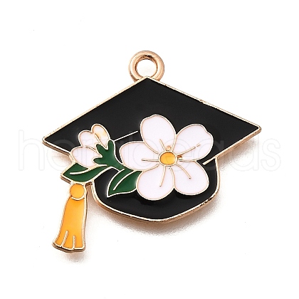 Alloy Enamel Pendants ENAM-D302-02KCG-01A-1