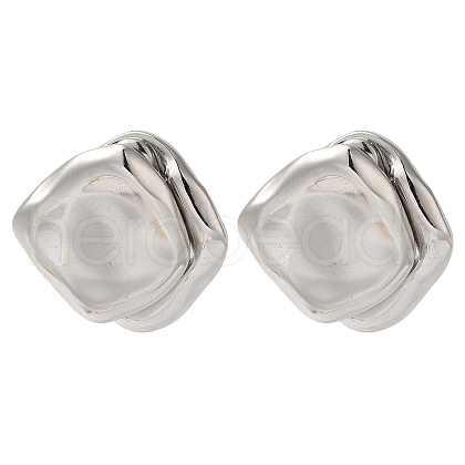 Stainless Steel Stud Earrings for Women EJEW-C110-09P-1