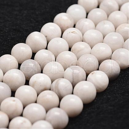 Natural White Crazy Lace Agate Bead Strands G-D840-55-6mm-1