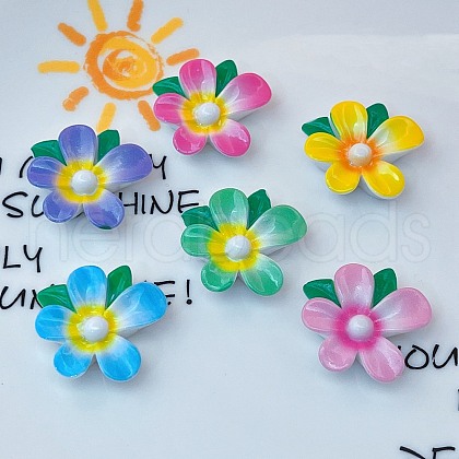 Opaque Resin Enamel Cabochons CRES-D308-08-1