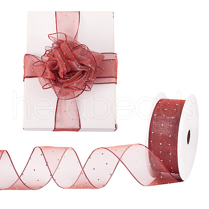 9M Polyester Rhinestone Ribbon OCOR-TAC0015-19B-1