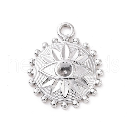 Tarnish Resistant 304 Stainless Steel Pendant Rhinestone Settings STAS-G287-16P-1