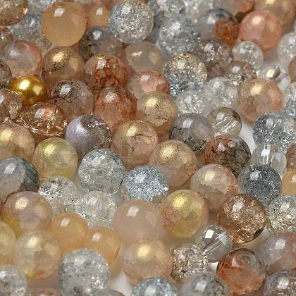 Mixed Style Glass Beads GLAA-XCP0012-02W-1