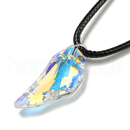Waxed Cord Necklaces NJEW-P310-06P-01-1