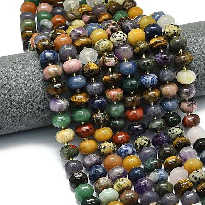 Mixed Gemstone Beads Strands G-P573-B01-01-1