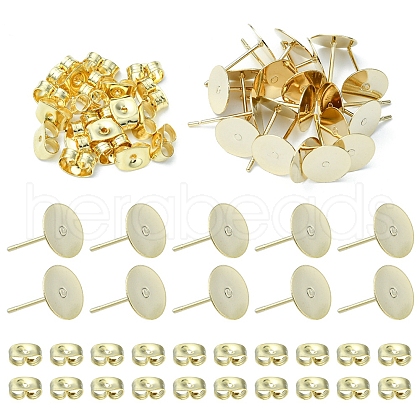 20Pcs 304 Stainless Steel Stud Earring Findings STAS-YW0001-42C-1