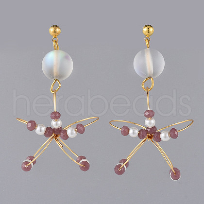 (Jewelry Parties Factory Sale)Dangle Stud Earrings EJEW-JE03694-03-1