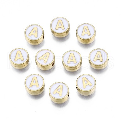 Alloy Enamel Beads ENAM-N052-006-01A-RS-1