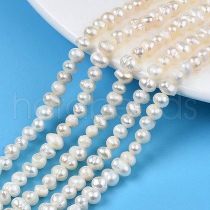 Natural Cultured Freshwater Pearl Beads Strands PEAR-N013-04B-1