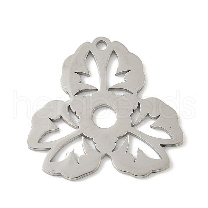 304 Stainless Steel Pendants STAS-V016-17P-1