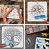 Plastic Reusable Drawing Painting Stencils Templates DIY-WH0202-366-4