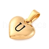 304 Stainless Steel Pendants STAS-P278-01U-G-1-2