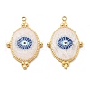 IP Plating(IP) 304 Stainless Steel Enamel Pendants STAS-A103-01G-03-1