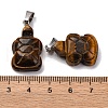Natural Tiger Eye Pendants G-B127-06P-07-4