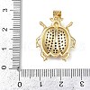 Brass Micro Pave Cubic Zirconia Pendants KK-A260-07B-G-3