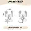 304 Stainless Steel Open Cuff Rings RJEW-UN00021-3