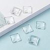 Transparent Glass Square Cabochons X-GGLA-S022-15mm-8