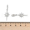 Rack Plating Brass Cubic Zirconia Pendants KK-C082-02P-3