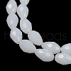 Electroplate Imitation Jade Glass Beads Strands EGLA-N013-J8mm-D03-3