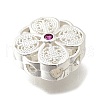Brass Medium Violet Red Cubic Zirconia Multi-Strand Links KK-M316-07S-2