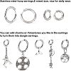 UNICRAFTALE 12Pairs 6 Styles 304 Stainless Steel Huggie Hoop Earrings EJEW-UN0001-47P-7