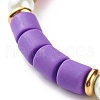 Column Beads Stretch Bracelet for Girl Women BJEW-JB07182-6