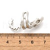 Brass Clear Cubic Zirconia Cuff Earrings EJEW-Q025-01A-P-3