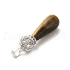 Natural Tiger Eye Pendants G-G976-01P-16-3