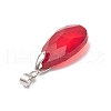 Teardrop Glass Pendants PALLOY-JF03741-5