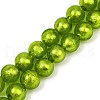 Handmade Silver Foil Glass Beads Strands FOIL-F002-01E-2