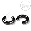 Hypoallergenic Bioceramics Zirconia Ceramic Ring Stud Earrings EJEW-Z023-02C-3