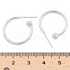 Brass Stud Earrings EJEW-L245-001P-5