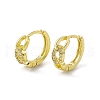 Rack Plating Brass Clear Cubic Zirconia Hoop Earrings for Women EJEW-M213-32G-1