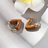 Brass Heart Hoop Earrings EJEW-R013-03G-2