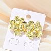 Brass Stud Earrings EJEW-P303-05G-2