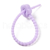 Flower Shape Silicone Cable Zip Ties AJEW-C034-01H-3