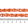 Transparent Electroplate Glass Beads Strands EGLA-N013-T8mm-B09-4